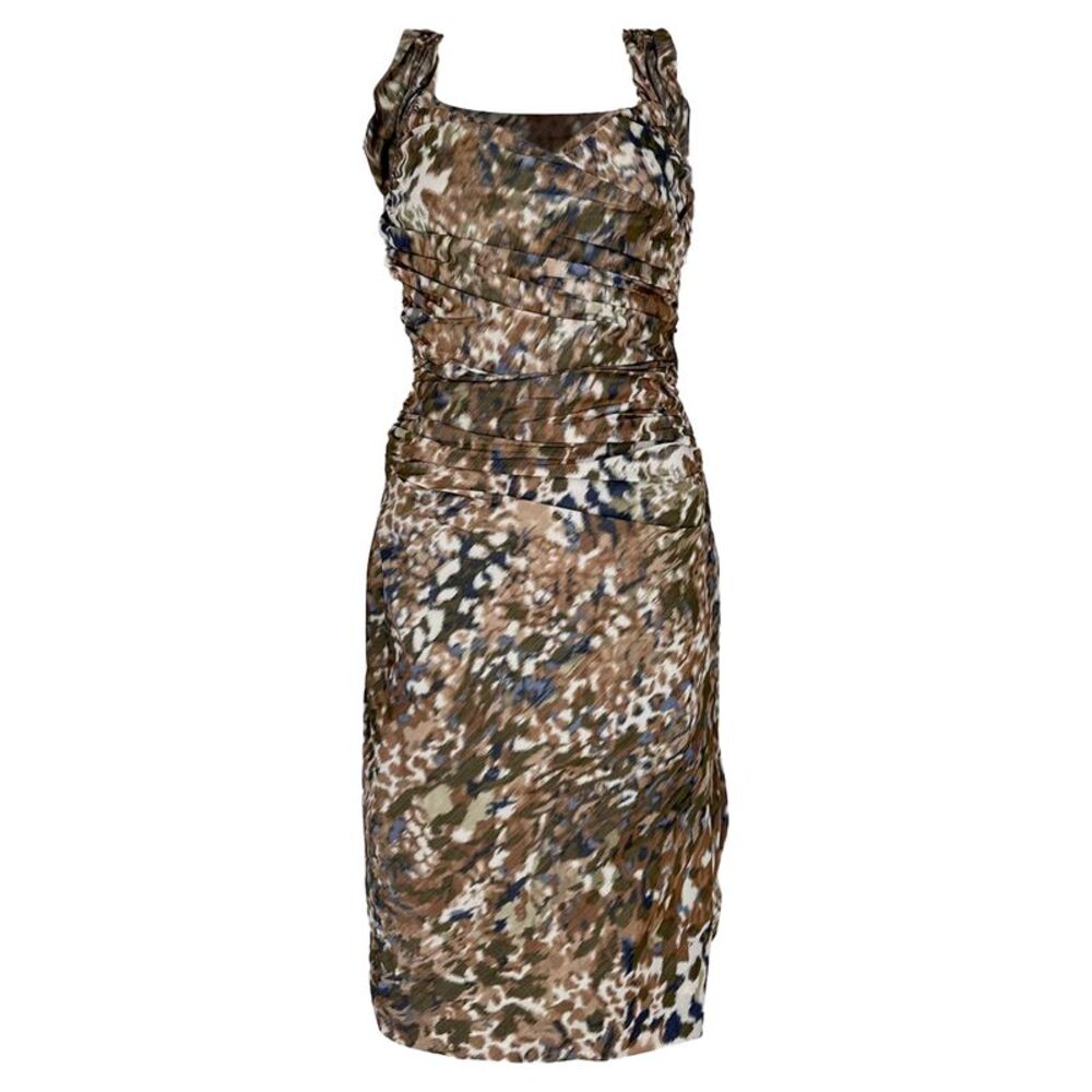 Vivienne Westwood Red Label Corset Printed Dress in Multicolor Print Polyester